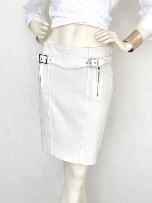 Versace Off-white Pencil Skirt