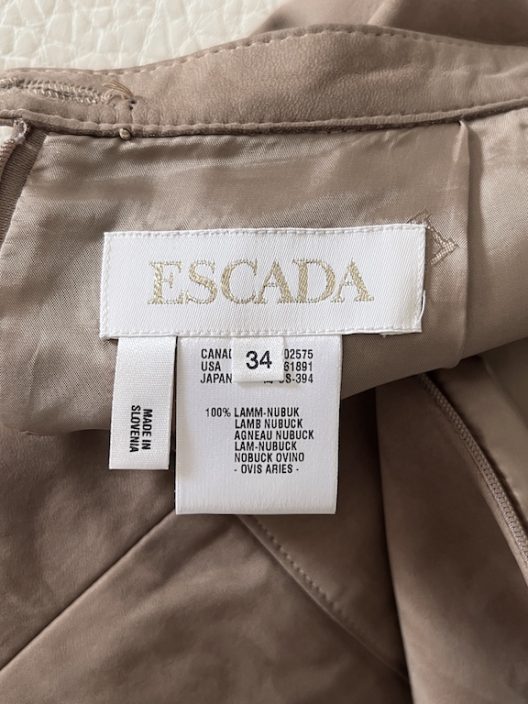 Escada Suede Pencil Skirt