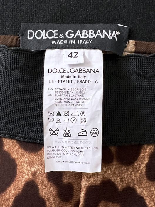 Dolce & Gabbana Animal Print Set, wool vest – silk pants - Luxury ...