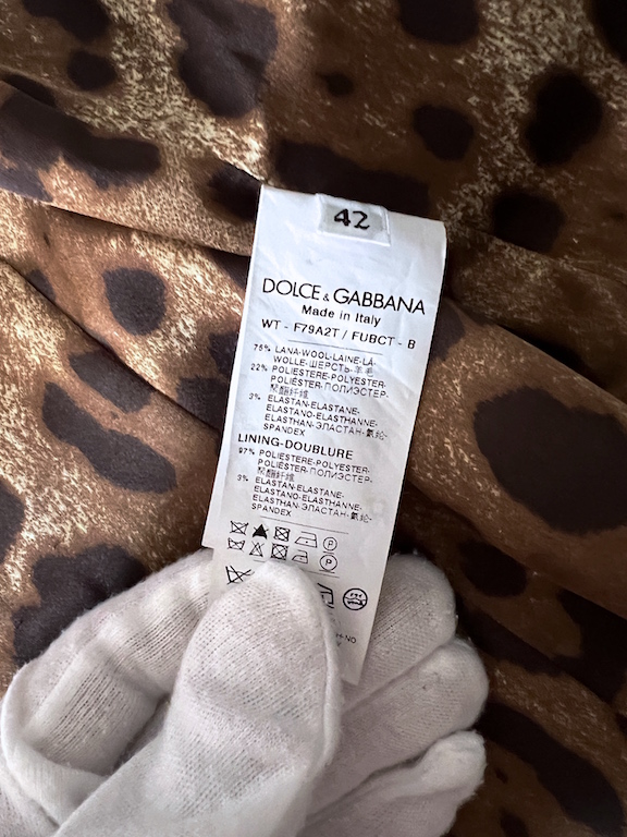 Dolce & Gabbana Animal Print Set, wool vest – silk pants - Luxury ...