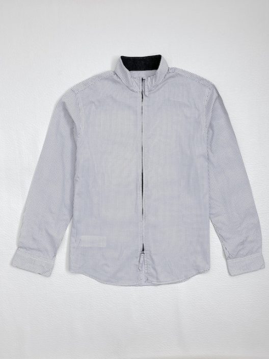 armani collarless shirt