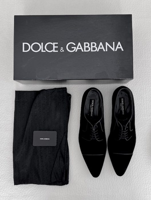 Dolce & Gabbana Black Suede Shoes