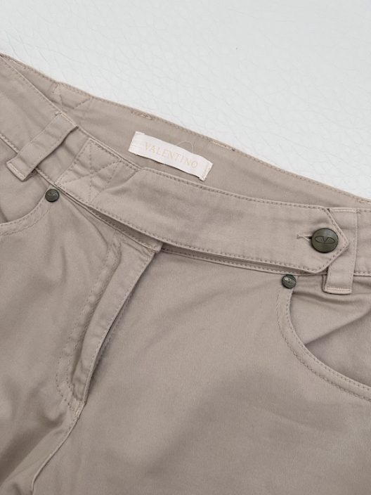 Valentino Garavani beige cotton pants