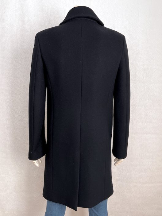 Balenciaga Paris black double-breasted wool coat