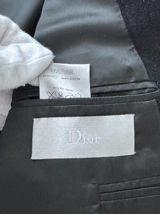 DIOR HOMME 05H By Hedi Slimane black velvet jacket