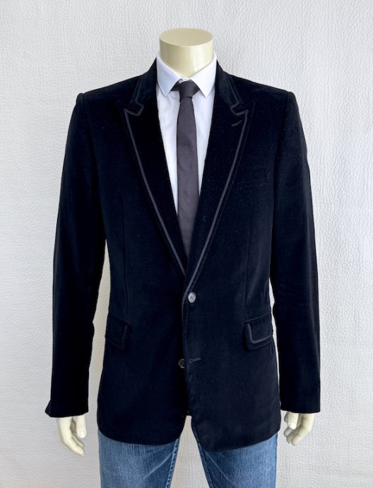 DIOR HOMME 05H By Hedi Slimane black velvet jacket