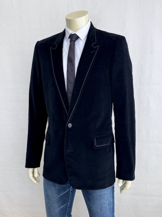 DIOR HOMME 05H By Hedi Slimane black velvet jacket