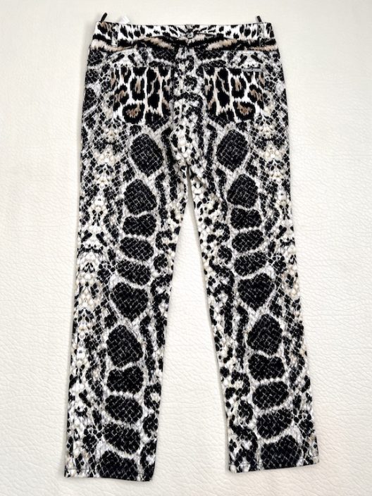 Roberto Cavalli animal print jeans