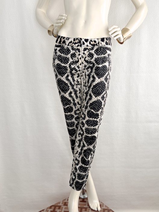 Roberto Cavalli animal print jeans