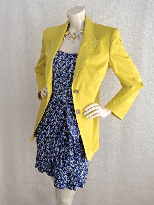 Escada yellow blazer