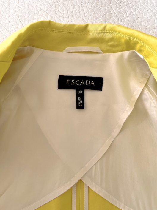 Escada yellow blazer