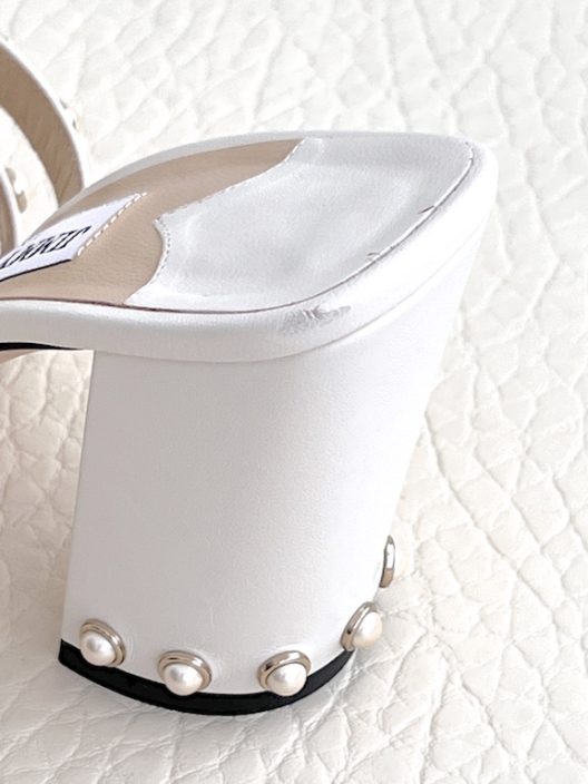 Jimmy Choo Mules heels, embellished with pearls