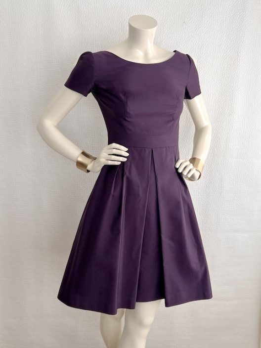 Prada purple silk-wool dress