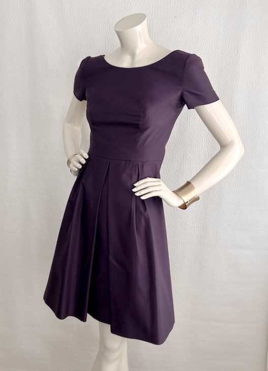 Prada purple silk-wool dress