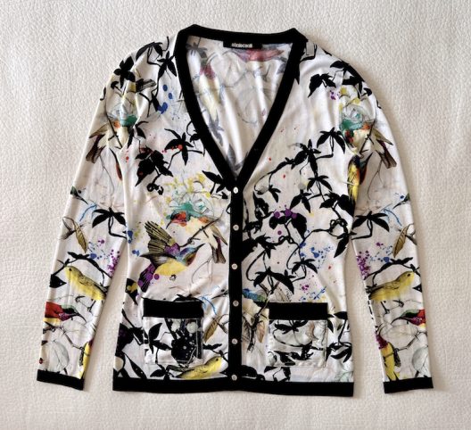 Roberto Cavalli silk cardigan