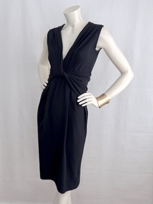 Prada draped little black dress