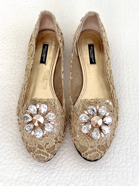 Dolce & Gabbana "Taormina" lace flat shoes