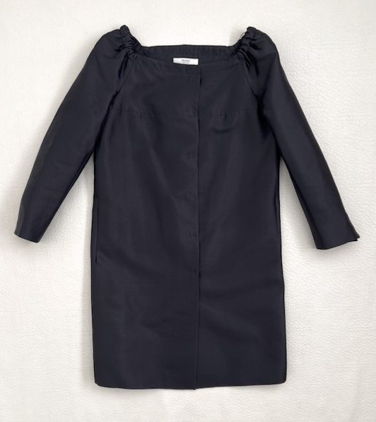 Prada silk-wool party coat