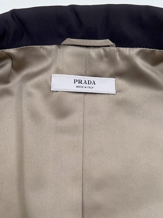 Prada silk-wool party coat