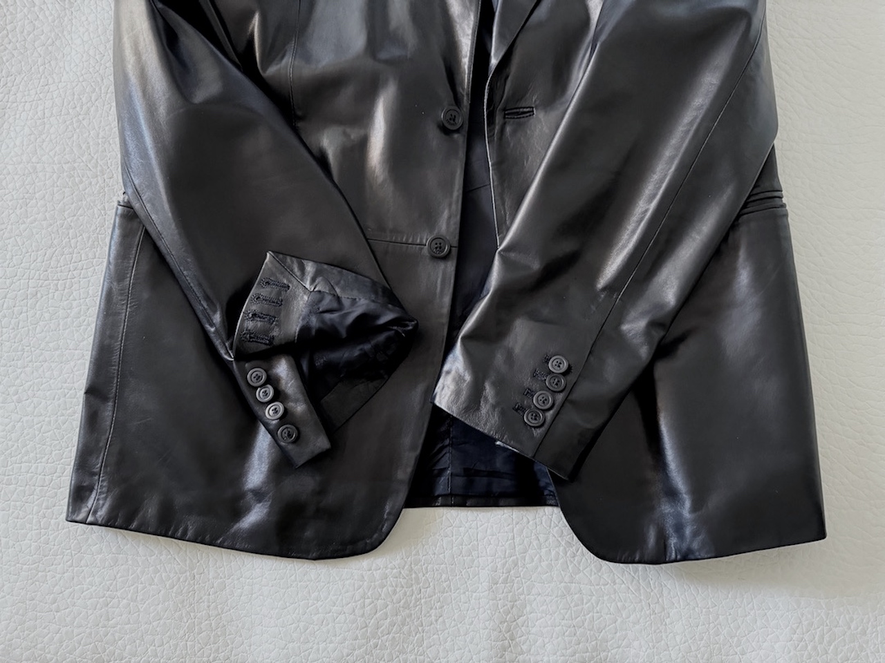 Versace leather jacket on sale vintage