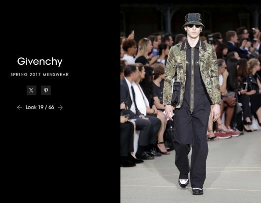 Givenchy Paris by Riccardo Tisci Cambo print jacket