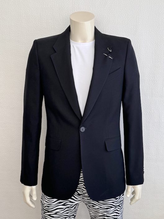 Givenchy Paris by Riccardo Tisci one button blazer with piercing details