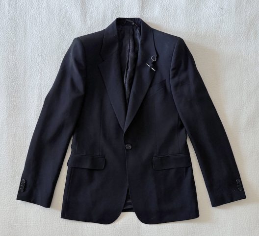 Givenchy Paris by Riccardo Tisci one button blazer with piercing details