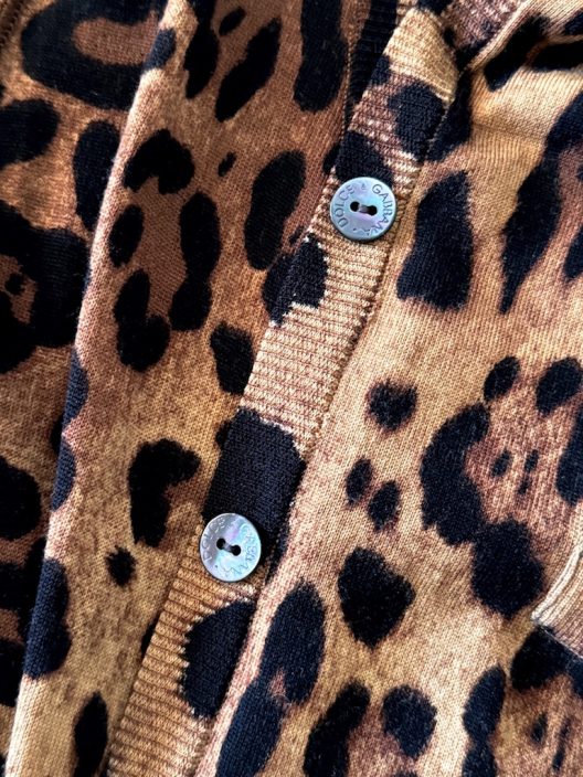 Dolce & Gabbana animal print silk long cardigan