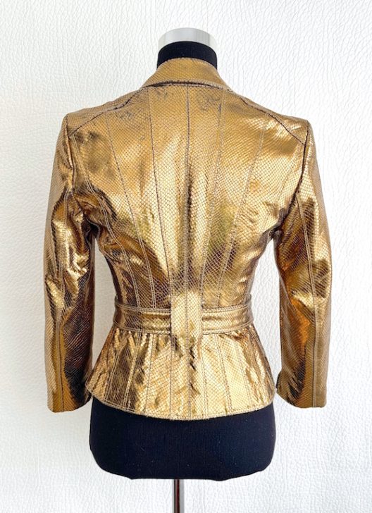 VTG Versace Gold Python Jacket