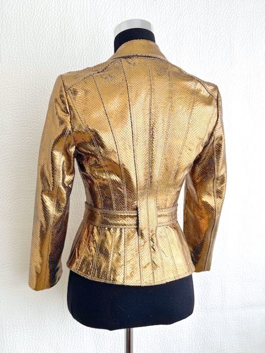 VTG Versace Gold Python Jacket