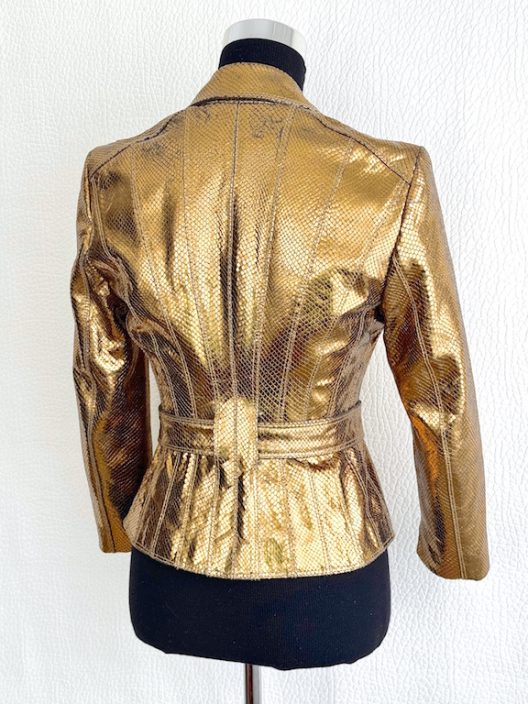 VTG Versace Gold Python Jacket