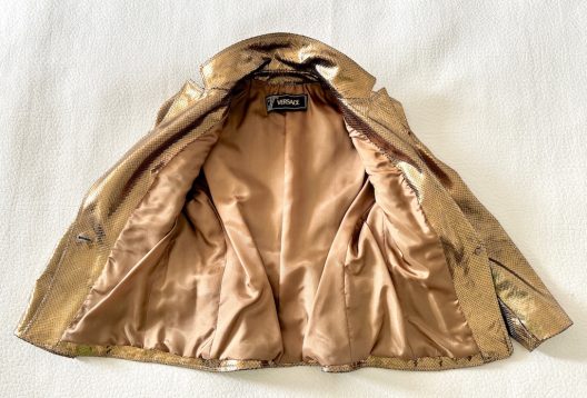 VTG Versace Gold Python Jacket