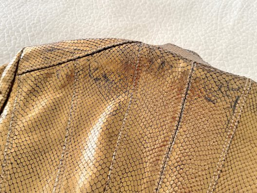 VTG Versace Gold Python Jacket