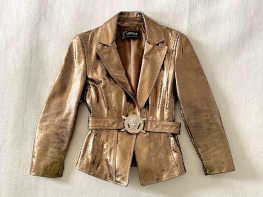 VTG Versace Gold Python Jacket