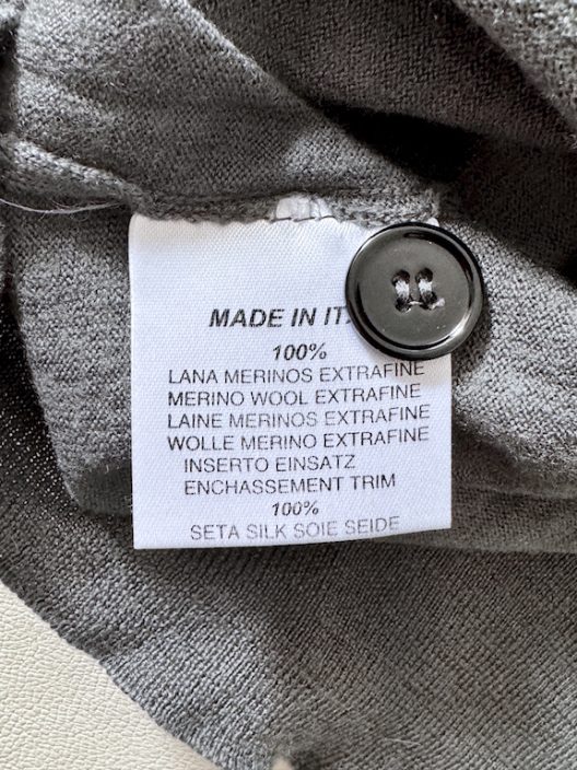 RARE Hermès Gray Wool Jersey