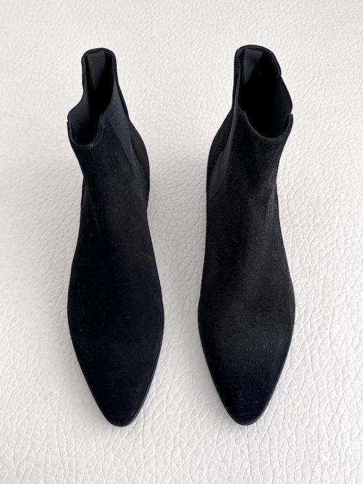 Celine Carmargue Black Suede Boots