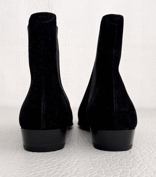 Celine Carmargue Black Suede Boots