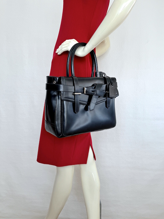 Reed Krakoff Boxer balck leather Tote Bag