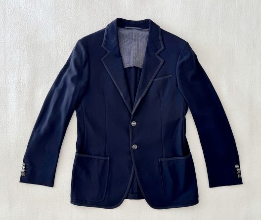 Armani Collezioni Unstructured Slim Knit Jacket-Blazer