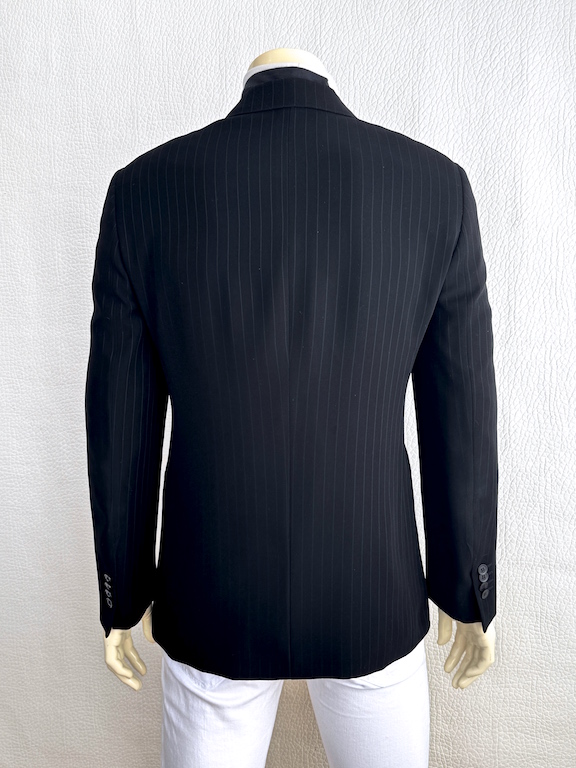 Giorgio Armani one button striped blazer-jacket