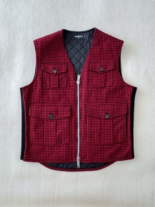 Dsquared2 Vichy print wool vest