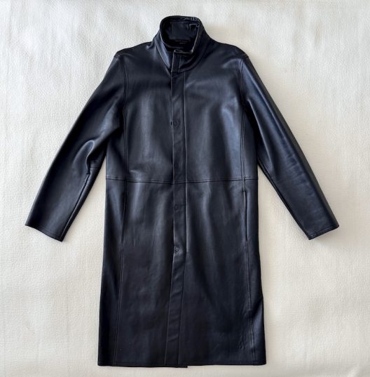 VTG RARE Giorgio Armani Leather Coat