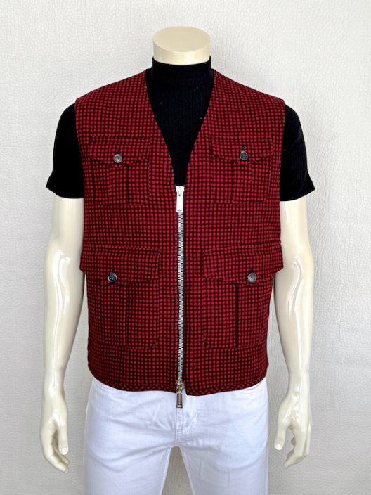 Dsquared2 Vichy print wool vest