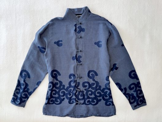 RARE Giorgio Armani Silk-Linen Oriental Style Shirt