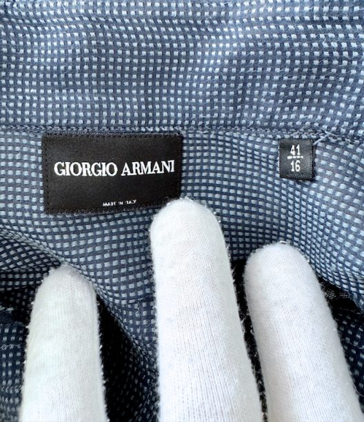 RARE Giorgio Armani Silk-Linen Oriental Style Shirt