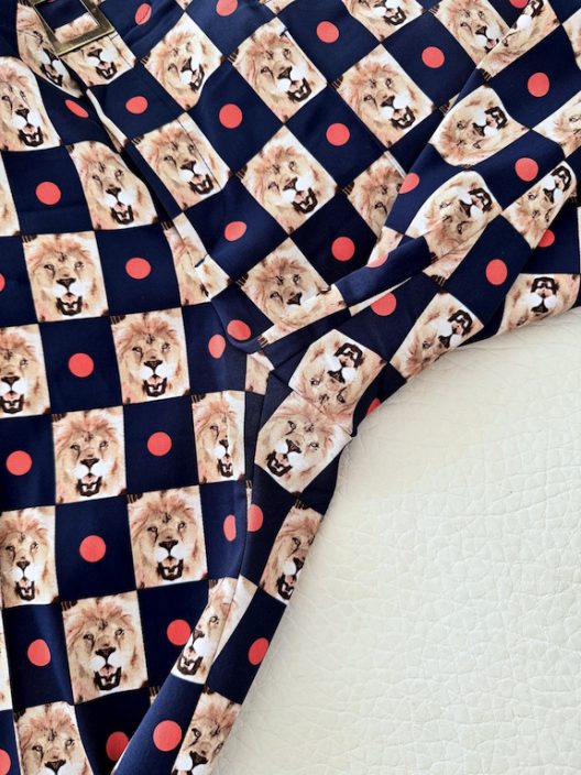 Fendi Lion Print Pants