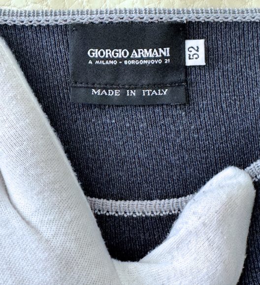 VTG Giorgio Armani Knitted Polo Shirt