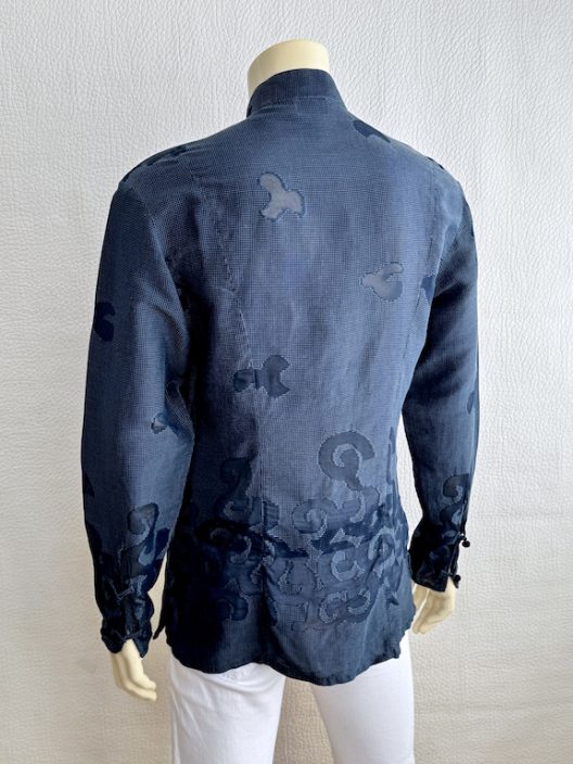 RARE Giorgio Armani Silk-Linen Oriental Style Shirt