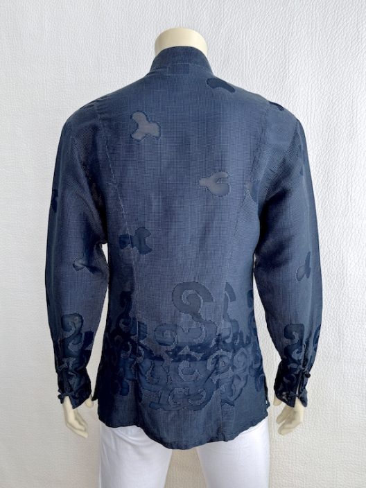 RARE Giorgio Armani Silk-Linen Oriental Style Shirt