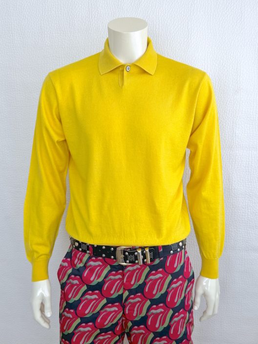 VTG Gianni Versace Silk-Cashmere Polo Shirt